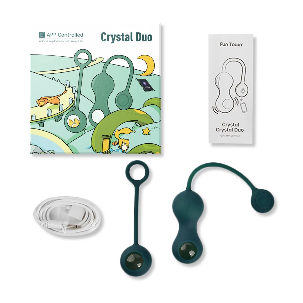 Fun Town Crystal Duo Smart Kegel Vibrator Tightening Device — photo 2