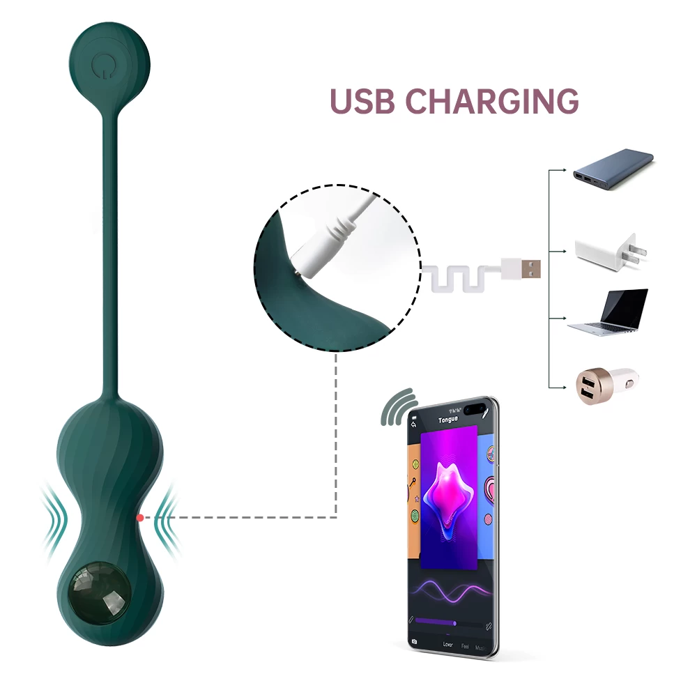 Fun Town Crystal Duo Smart Kegel Vibrator Tightening Device — photo 4