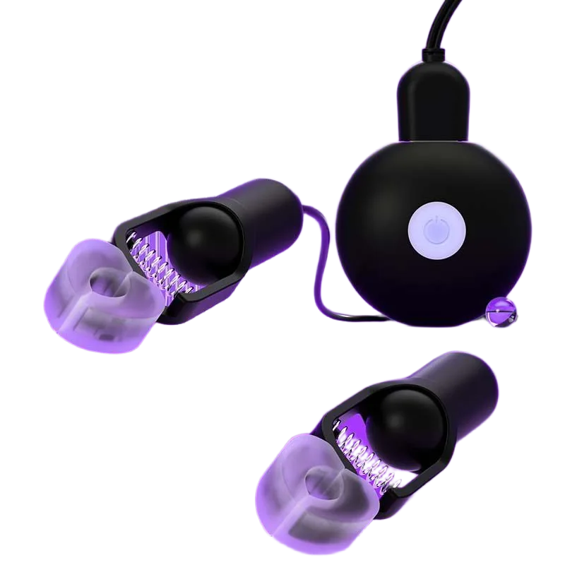 Galaku Sonic PAM Soft Nipple Clamp Multi-Rhythm Vibrator