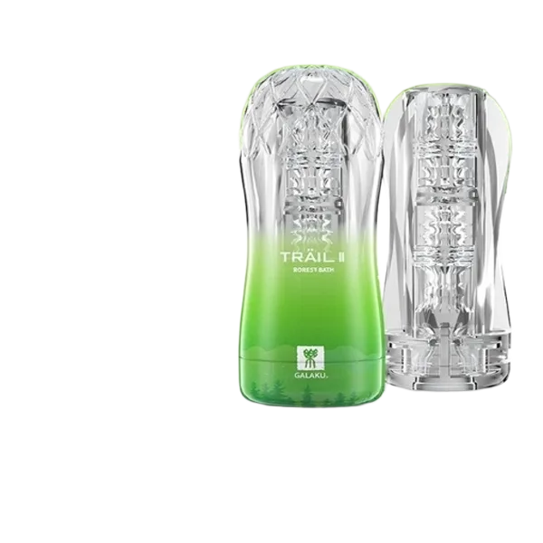 Galaku Trail II Transparent Masturbation Cup Textured Silicone