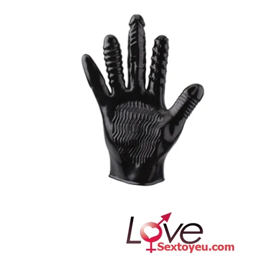 Chisa Blackmont 5-in-1 Textured Silicone Gloves for Stimulation — photo 4