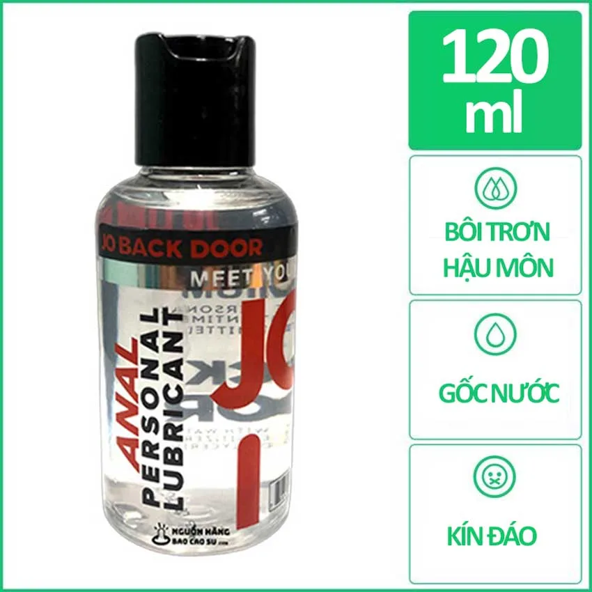 Jo Back Door 120ml Anal Lubricant USA Natural Safe Gel — photo 4