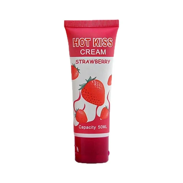 Hotkiss Strawberry Water-Based Lubricant 50ml Scented Smooth Gel — photo 2
