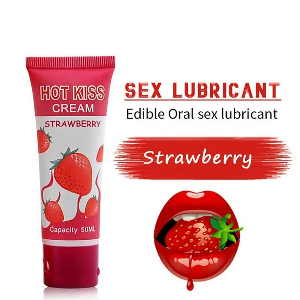 Hotkiss Strawberry Water-Based Lubricant 50ml Scented Smooth Gel — photo 3
