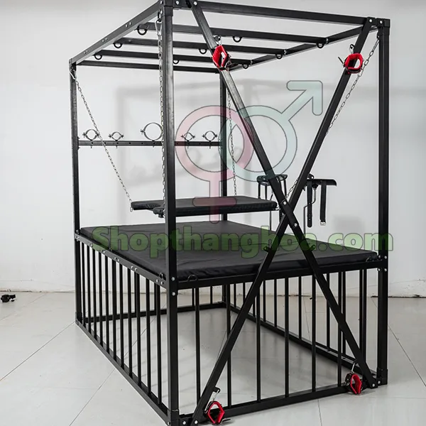 Multi-Function BDSM Torture Bed with Realistic Dildo — photo 5