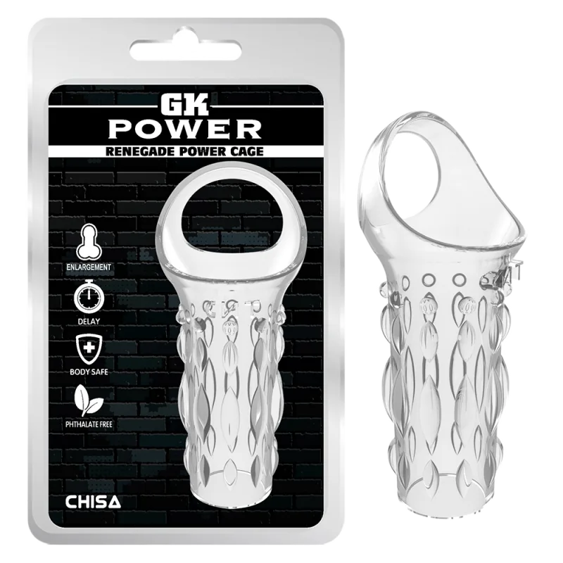 GK Power Renegade Textured Strap-On Sleeve Silicone