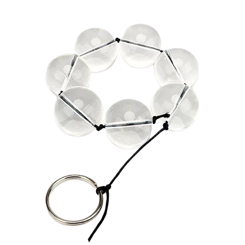 Glass Anal Beads Stimulator Pleasure Toy for Men Women Gay
