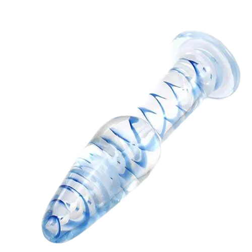 Glass Anal Plug Gay BDSM Metal Bondage Erotic Adult Toy Men Sex Access