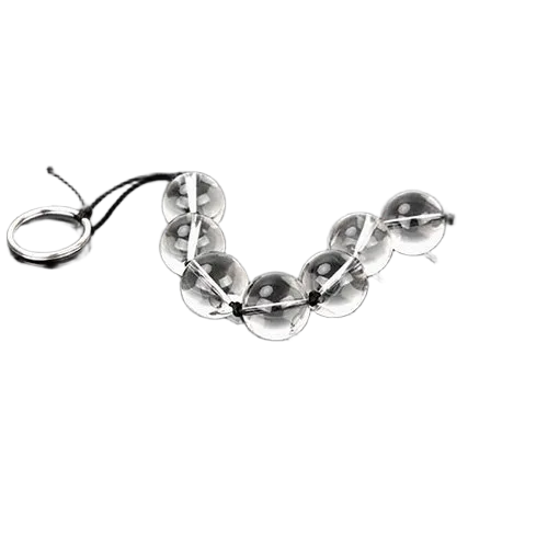 Glass Bead Anal Massage Set Premium Transparent Safe For Gay