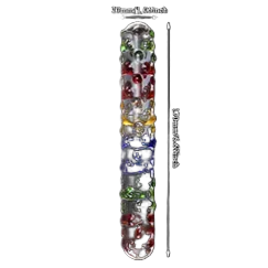 Glass Borosilicate Colorful Stimulating Sex Toy