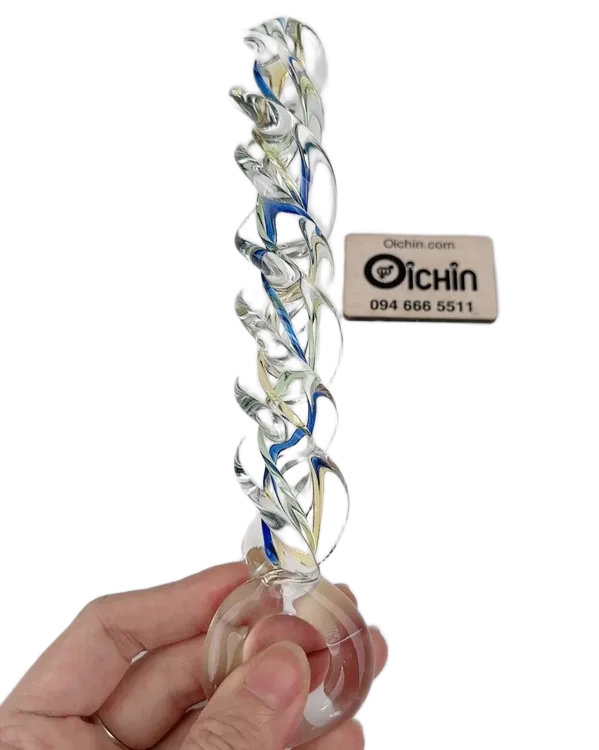 Glass Spiral Anal Vibrator Sensual Pleasure Strong Stimulation