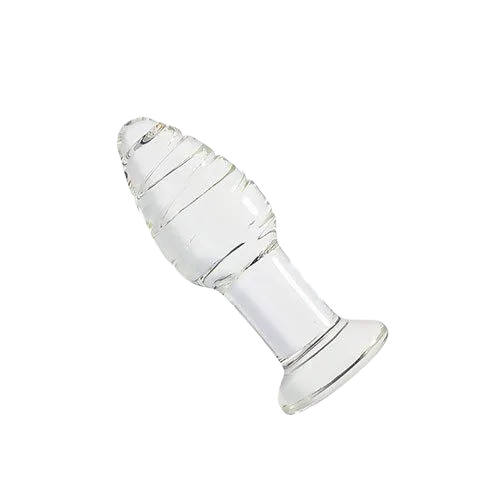Glass Twisted Anal Stimulator Prostate Massage Luxury Sex Toy