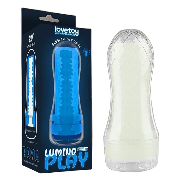 Glow in dark Lovetoy Lumino Play Ribbed masturbator cup