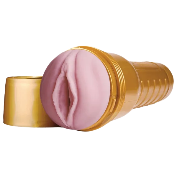 Gold FleshLight USA Premium Silicone Male Masturbator