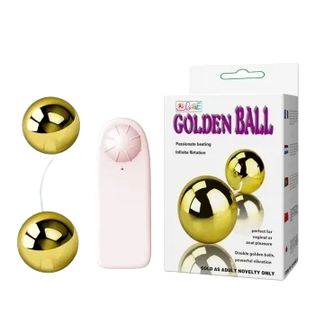 Golden G-Spot Anal Vibrating Ball Safe ABS Material