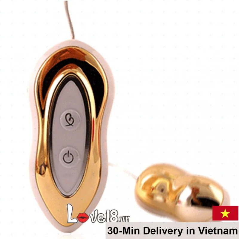 Golden Luxury Vibrating Egg - 7 Modes, Waterproof, Compact
