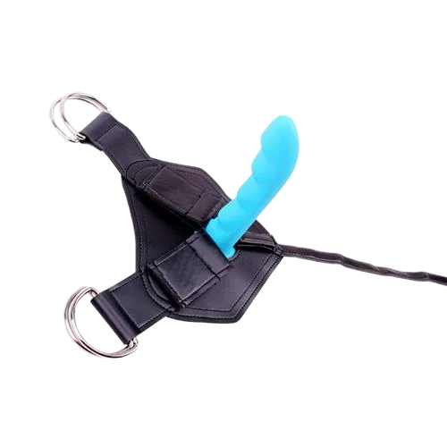 Gritted Strap-On Dildo Lesbian BDSM Toys Soft Silicone