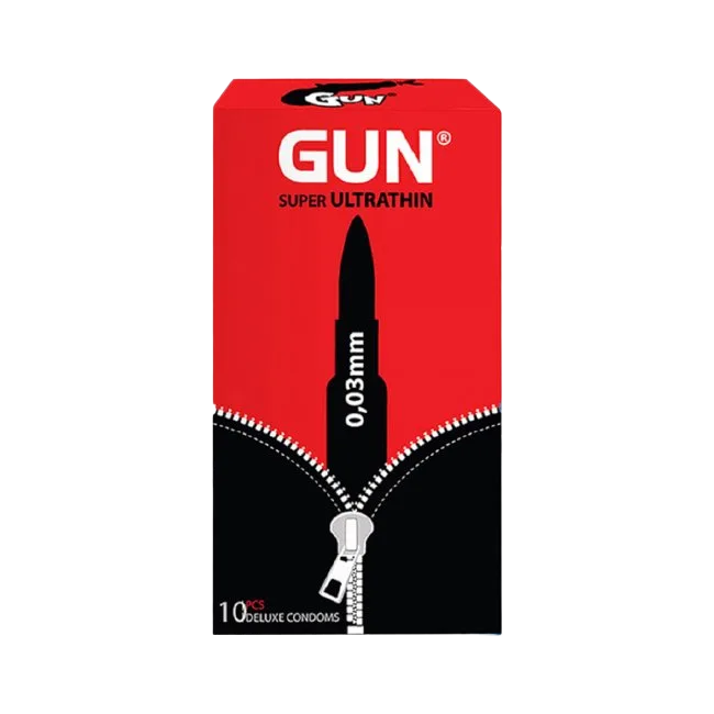 Gun Super Ultra Thin 0.03mm Premium Condom 10 Pack