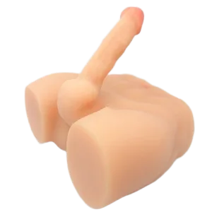Half Body Male Doll Large Silicone Penis Soft Realistic