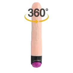 Handheld Silicone Rotating Vibrating Realistic Dildo