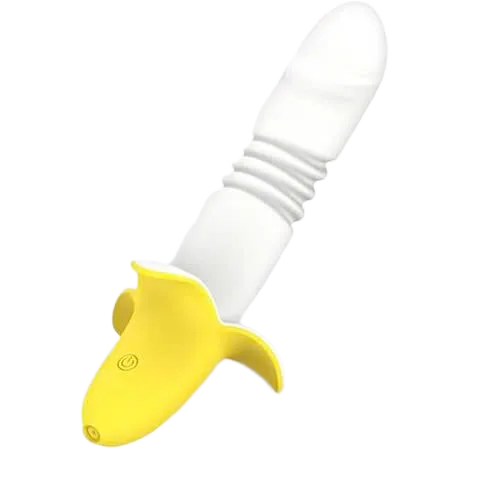 Haoqi Banana Shaped Thrust Vibrating Dual Toy