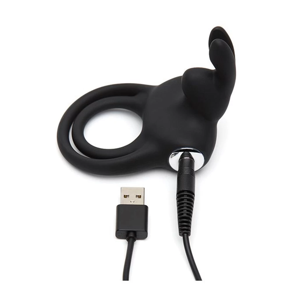Happy Rabbit Cock Ring Vibrating Silicone Bunny Ears 3 Speeds 9 Modes — photo 6