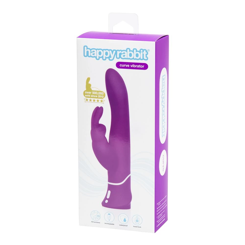 Happy Rabbit Curve Purple Dual Motor Vibrator 15 Modes — photo 3