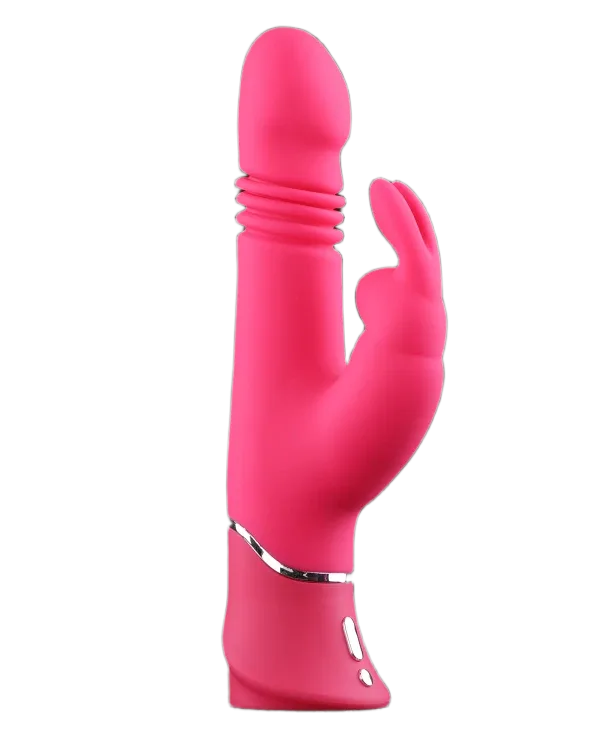 Happy Rabbit Thrusting Silicone Vibrator Ergonomic Powerful