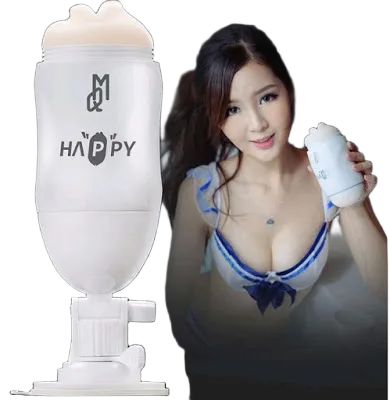 Happy Unique Double-Ended Suction Vibrating Realistic Dildo