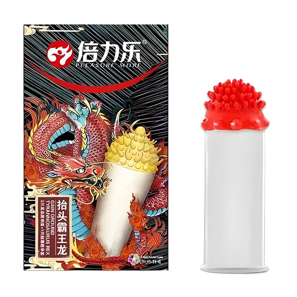 HBM Rambutan Condom Spiked Stimulating Soft 2pcs Pack