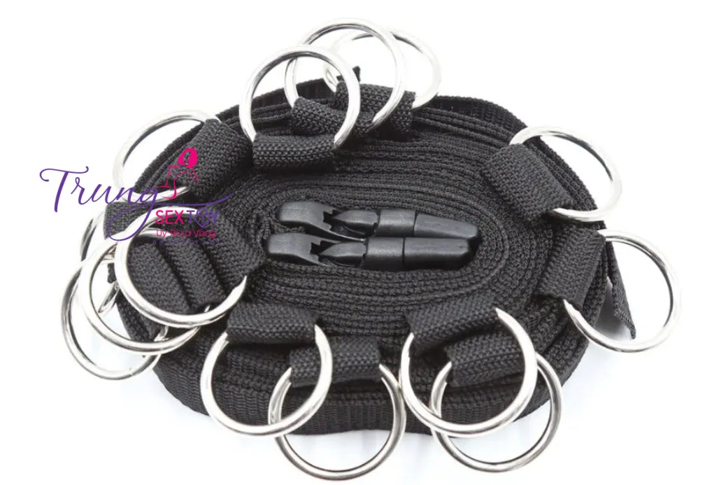 BDSM Adjustable Bed Restraints Leather Bondage Kit — photo 6