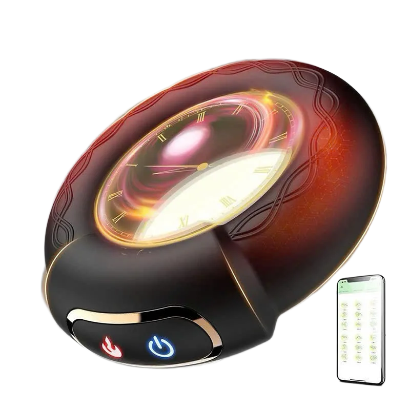 Heat Warming USB Rechargeable Phone-Controlled Penis Ring