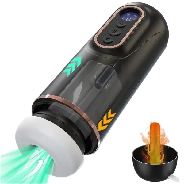 Heated Automatic Masturbator Cup with Thrusting Vibration