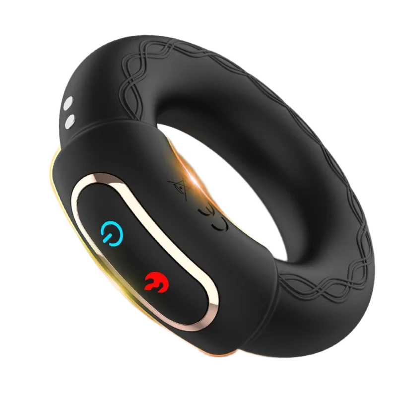 Heated Vibrating Cock Ring Strong Male Enhancer