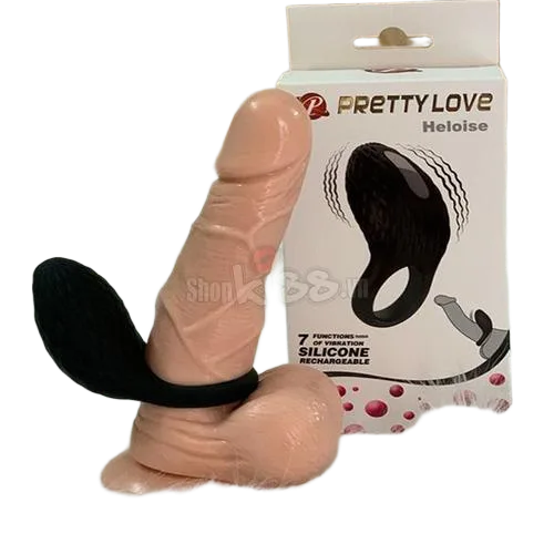 Heloise Super Pleasure Male Penis Ring with Vibrator
