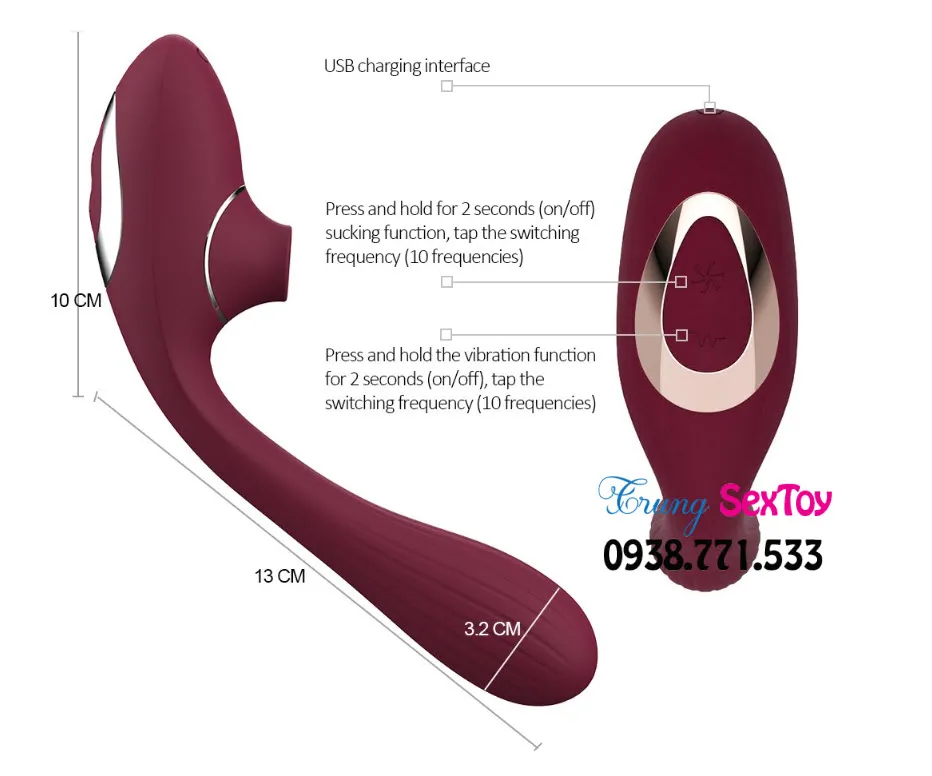 NVTOYS DINA Vaginal Massager USB Rechargeable Safe Silicone — photo 5