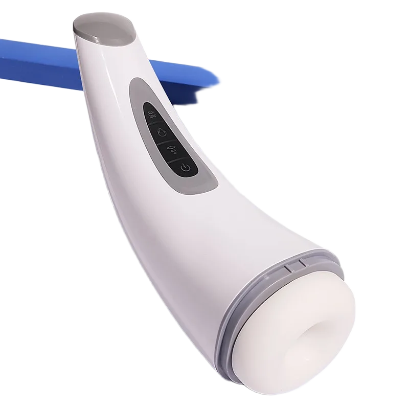 High Heat Suction Vibrating Masturbator Silicone ABS Intense Toy