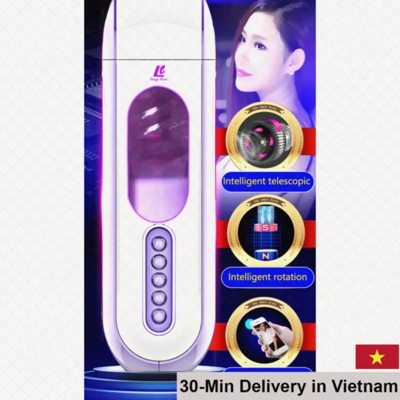 High Power Auto Thrusting Rotating Warming Masturbator