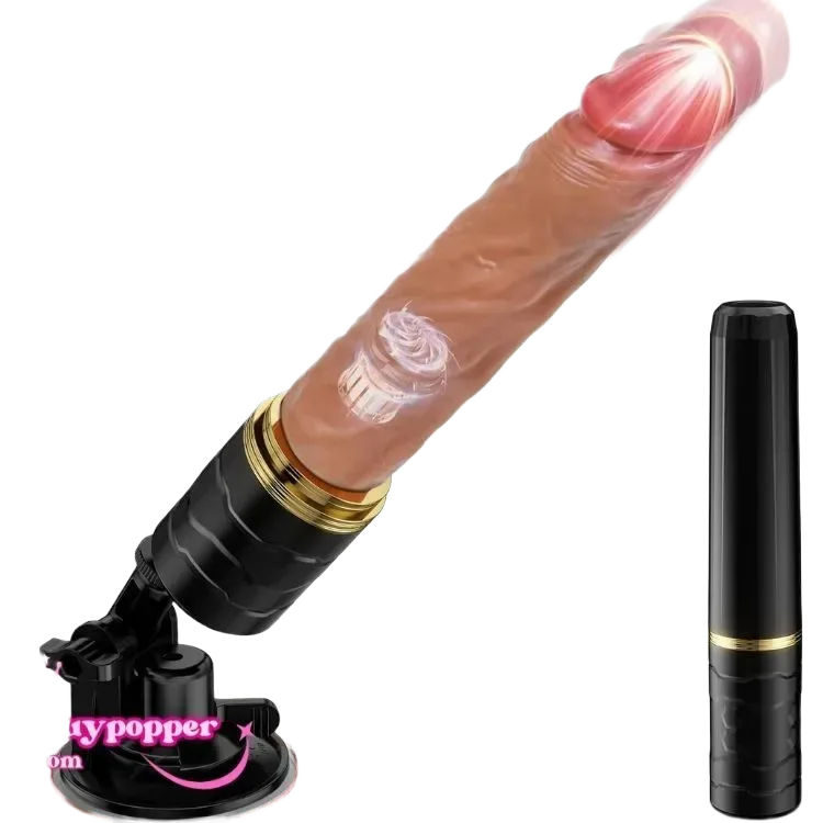 High Power Vibrating Telescopic Realistic Dildo with Remote