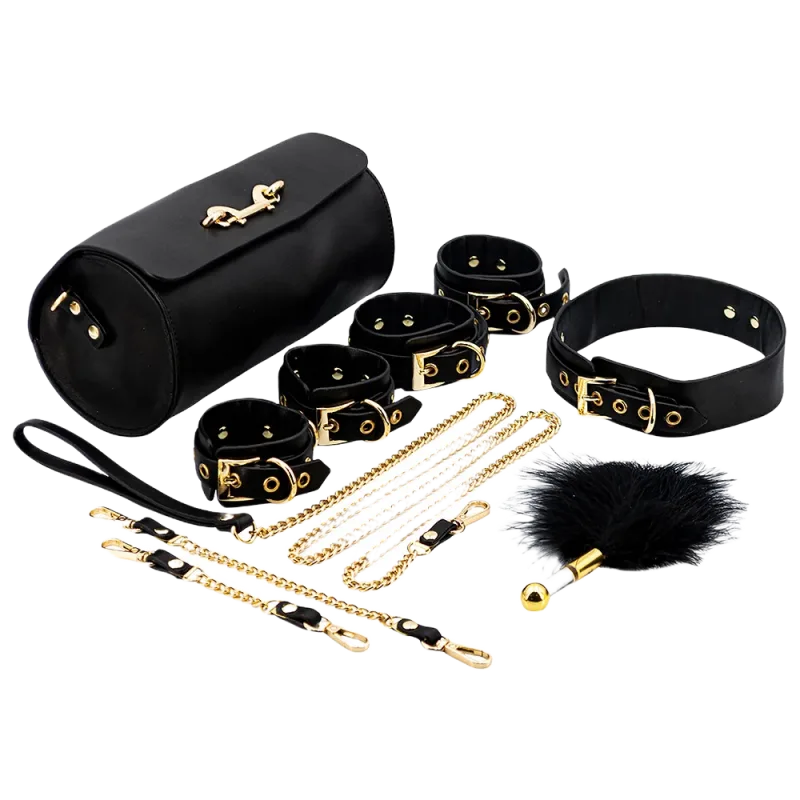 High Quality Leather BDSM Bondage Set with Storage Bag US Made