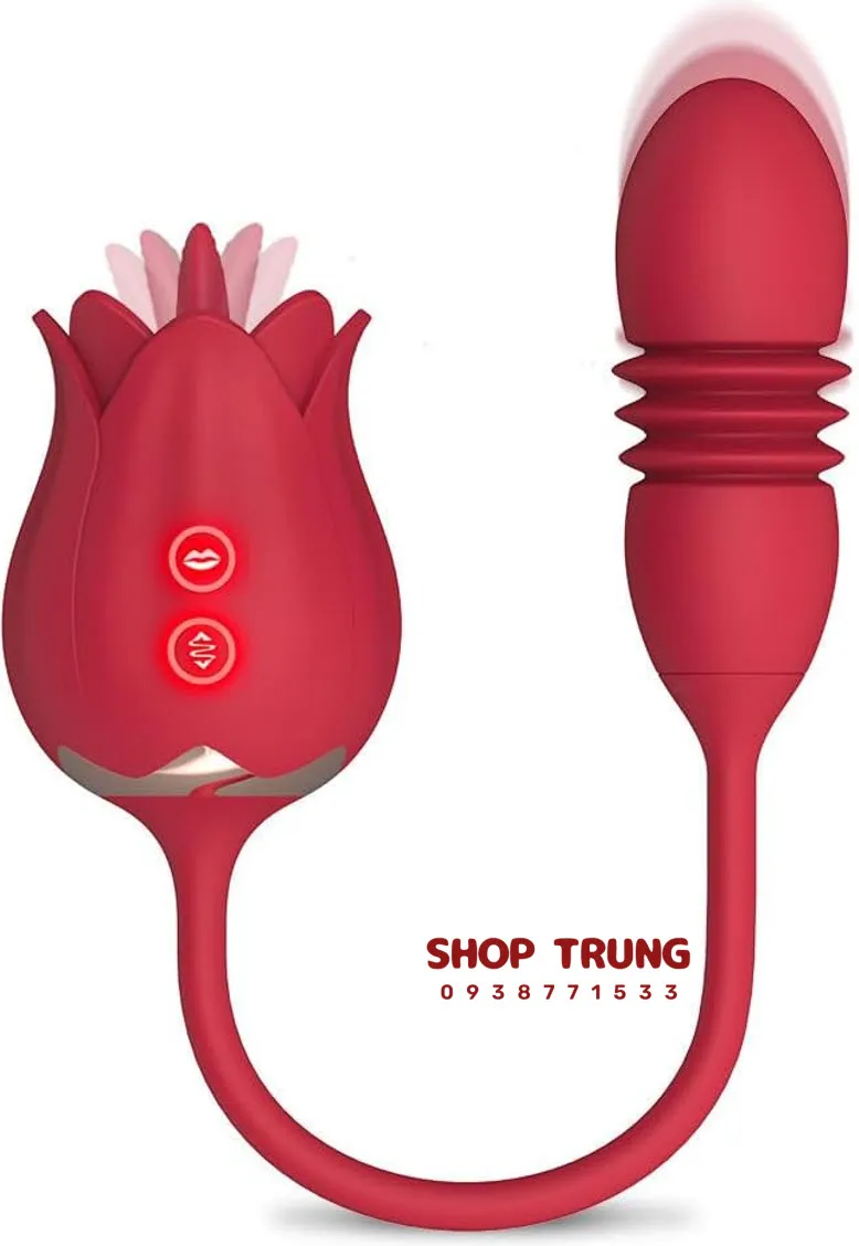 Rose Vibrator Secret Thrusting Flower Shape Intense Pleasure — photo 4