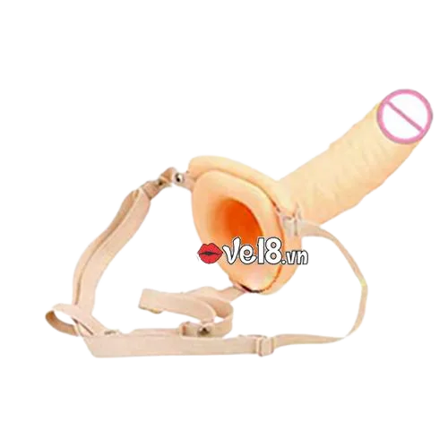 Hollow Strap-On Dildo Soft Silicone Adjustable Couples Toy