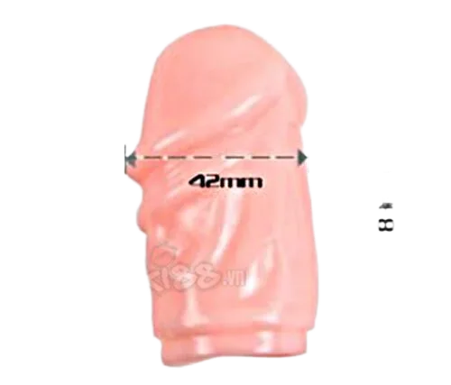 Hong Kong Imported Silicone TPE Ribbed Penis Sleeve 7.2cm