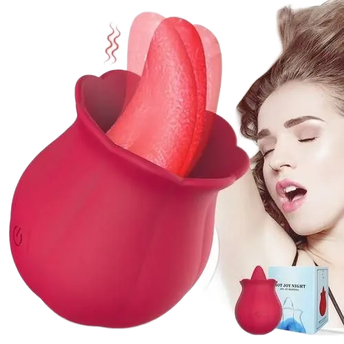 HOT JOY NIGHT 10-Speed Silicone Tongue Licking Vibrator