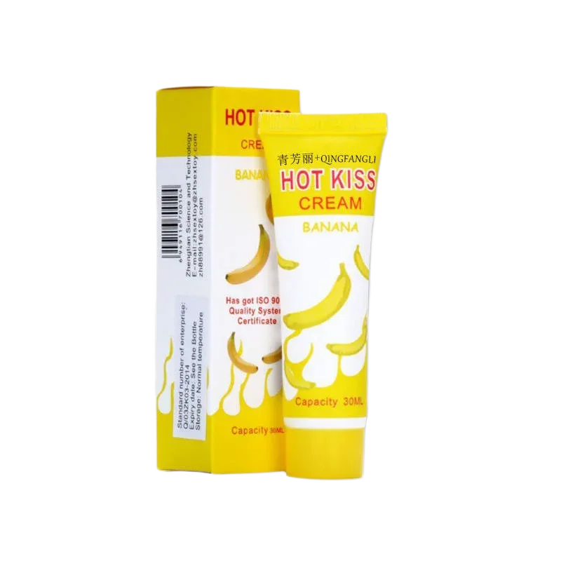 Hot Kiss Banana Scented Lubricant Gel 30ml Couples Intimacy