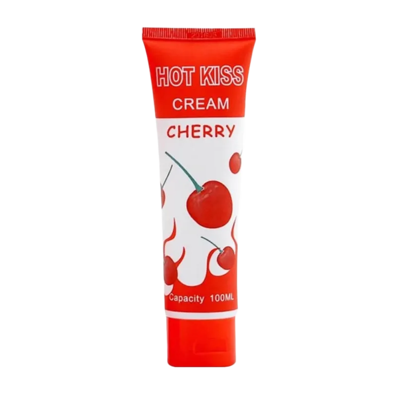 Hot Kiss Cherry Flavored Lubricant Gel 100ml Sensual Boost
