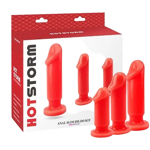 Hot Storm Silicone Mini Dildos Set for Anal Pleasure