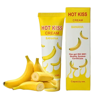 HotKiss Banana Scented Lubricant Gel 30ml Intimate Moisturizer