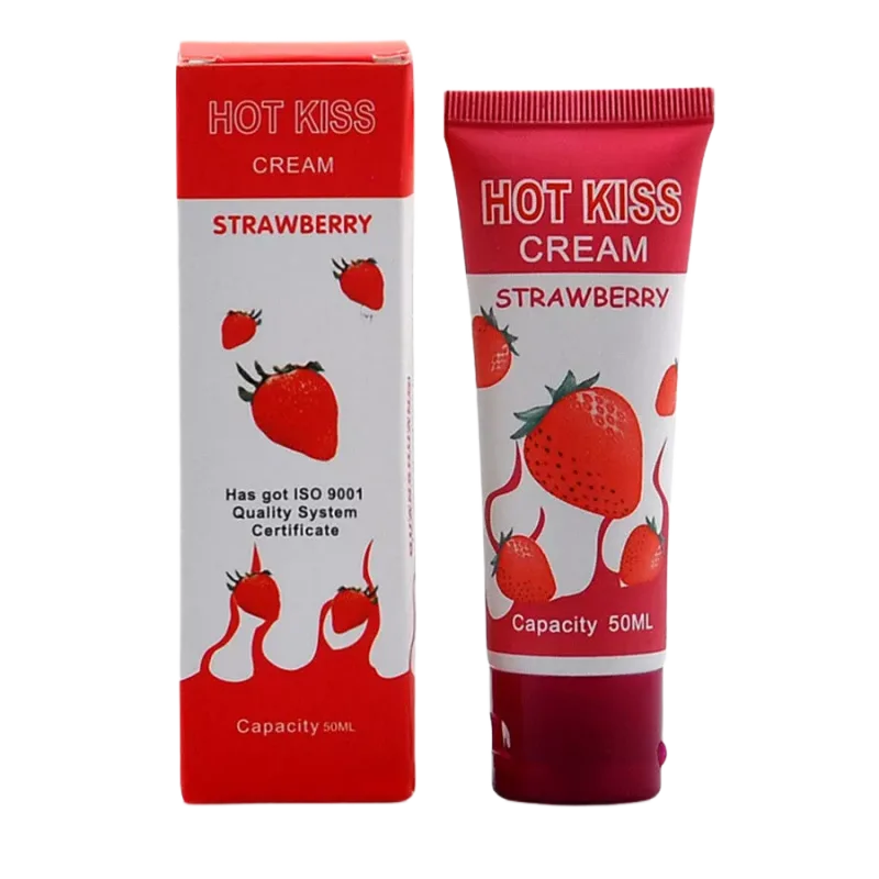 Hotkiss Strawberry Water-Based Lubricant 50ml Scented Smooth Gel