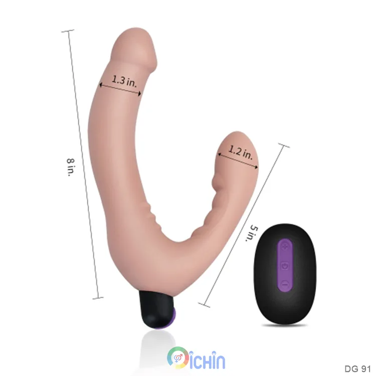 IJOY Strapless Double-Ended Remote-Controlled Soft Silicone Dildo — photo 3